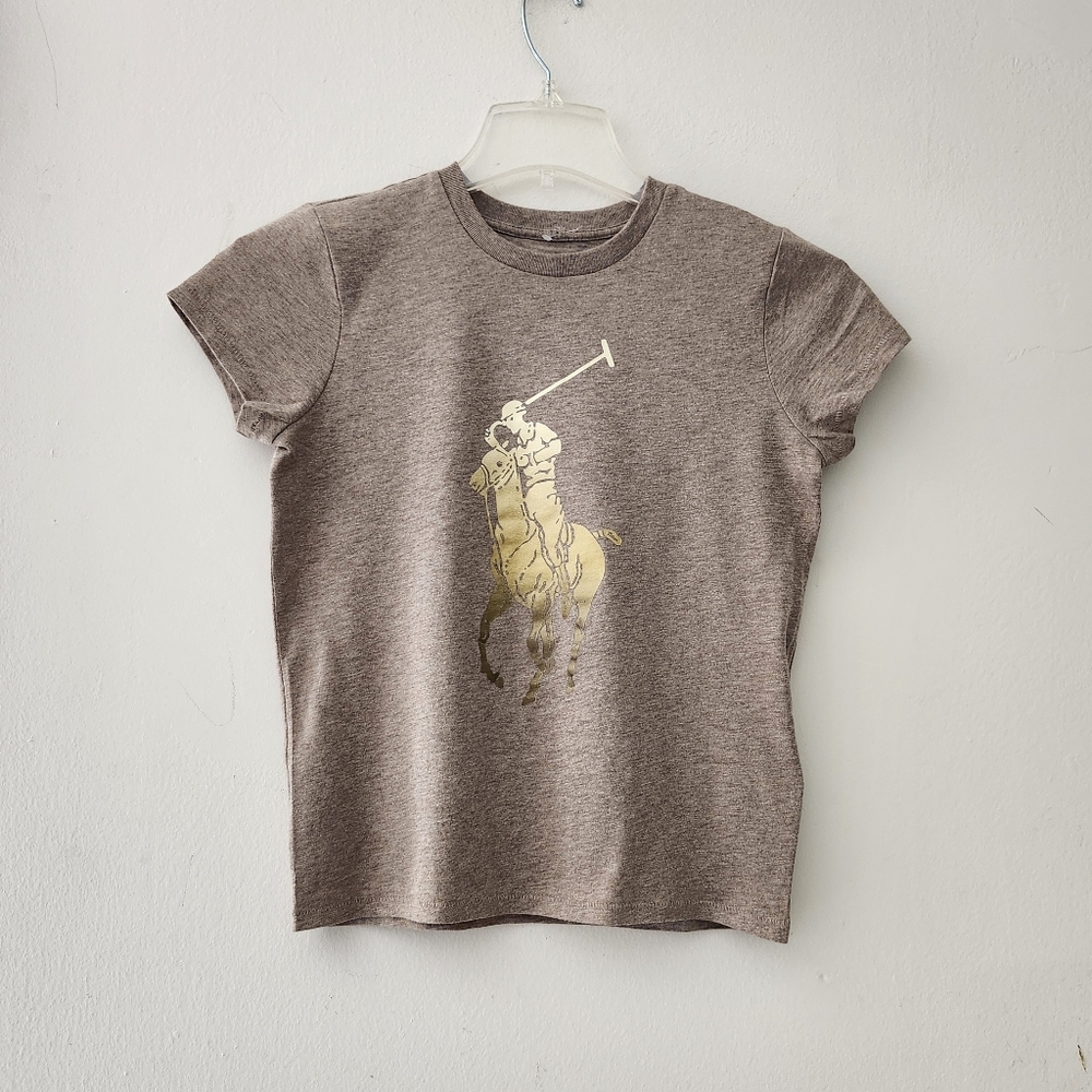 Polo Ralph Lauren Short Sleeve Crewneck Big Pony Logo Ombre T-Shirt Size: XS/TP - Picture 2 of 10